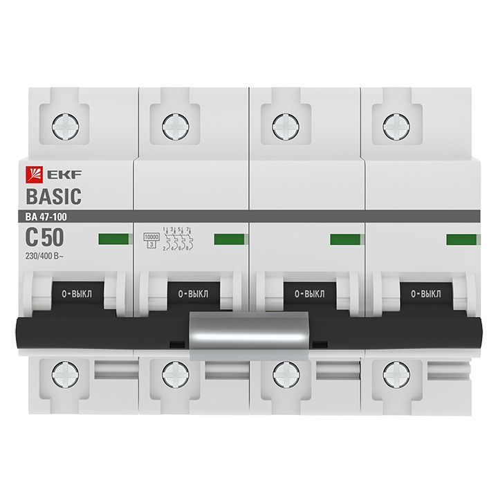 Автоматический выключатель 4p 63а (c) 10ka ва 47-100 EKF. Автомат c40 EKF Basic. EKF автоматический выключатель 47-100 Basic. Автомат EKF Basic c25.