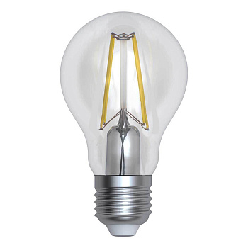 Лампа светодиодная филаментная Uniel E27 12W 4000K прозрачная LED-A60-12W/4000K/E27/CL PLS02WH UL-00004867