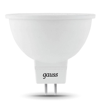 Лампа светодиодная Gauss GU5.3 5W 3000K матовая 101505105