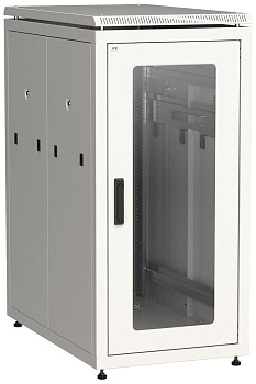 IEK LINEA N ITK Шкаф сетевой 19 LINEA N 28U 600х1000 мм стеклянная передняя дверь, серый