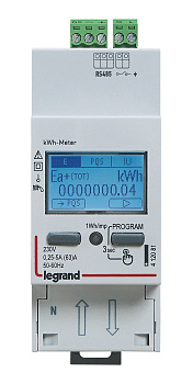 Legrand Однофазный счётчик EMDX³ - 63 А - 2 модуля - выход RS 485
