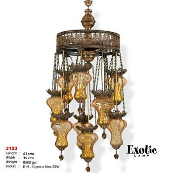 Восточная люстра Exotic Lamp Selection 3123