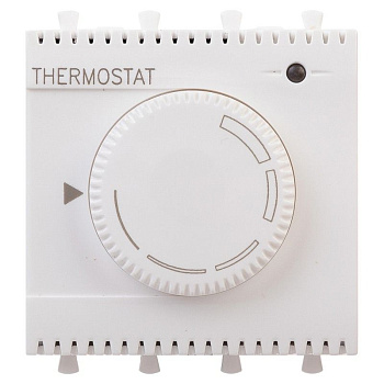 DKC Термостат модульный для теплых полов, Avanti, Белое облако, 2 модуля