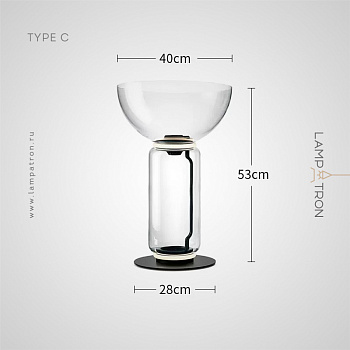 Настольная лампа QUENTIN TAB Тип C Размер S quentin-tab-c-s