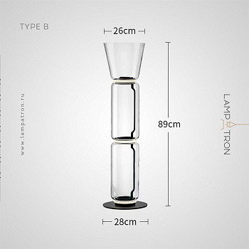 Настольная лампа QUENTIN TAB Тип B. Размер M quentin-tab-b-m
