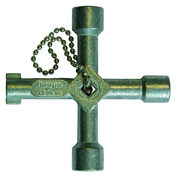 Haupa Ключ универсальный для распределительного шкафа, 72х72 мм