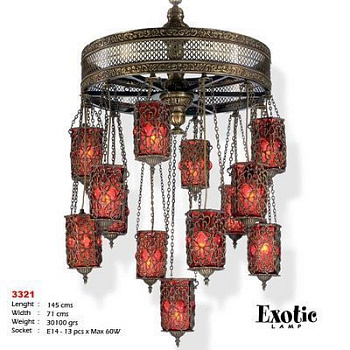 Восточная люстра Exotic Lamp Selection 3321-exl