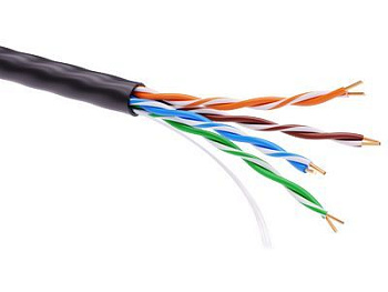 DKC Информационный кабель неэкранированный U/UTP 4х2 CAT5E, PE, Черный