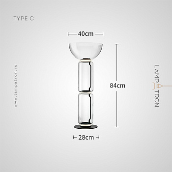 Настольная лампа QUENTIN TAB Тип C. Размер M quentin-tab-c-m