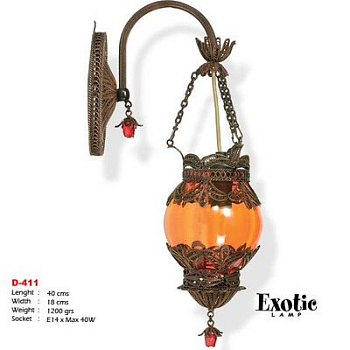 Восточное бра Exotic Lamp Selection D-411