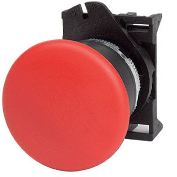 DKC Кнопка грибовидная, прозрачная с фиксацией, красная д. 40