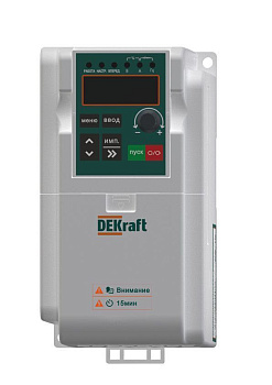 DEKraft Преобразователь частоты DEKV060-0.4кВт 1 фаза 220В