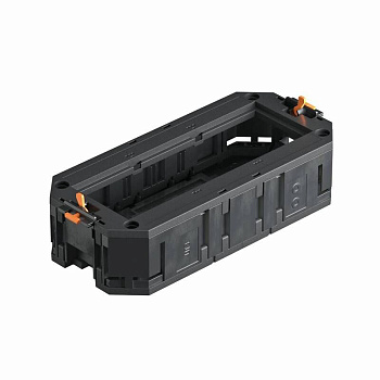 OBO Bettermann Монтажная коробка UT3 для установки 3xModul45 в лючок, с накладкой (полиамид, черный)