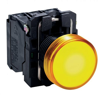 SE XB5 Лампа сигнальная желтая светодиодная 24В