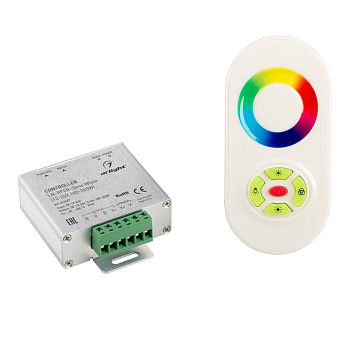 Arlight Контроллер LN-RF5B-Sens White (12-24V,180-360W) (IP20 Металл, 1 год)
