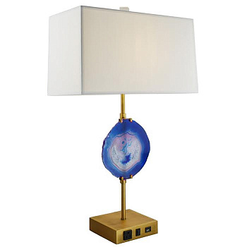 Настольная лампа blue agate table lamp 43.324