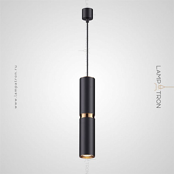 Подвесной светильник BRESSO Модель C. Цвет черный+золото. bresso-c-black