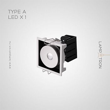 Точечный свет GIDO 1 лампа. Тип A. Цвет Черный + Белый gido-1-a-black-white