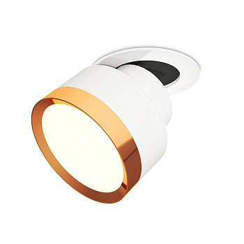 Комплект встраиваемого поворотного светильника XM8101503 SWH/PYG белый песок/золото желтое полированное GX53 (A2241, A2105, C8101, N8124)