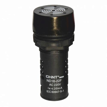 CHINT Сигнализатор звуковой ND16-22L Φ22 мм черный АС220В (R)
