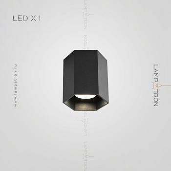 Точечный свет CONSOLE 1 лампа. Цвет Черный. 6000K. 7,5W console-1-black-6-75