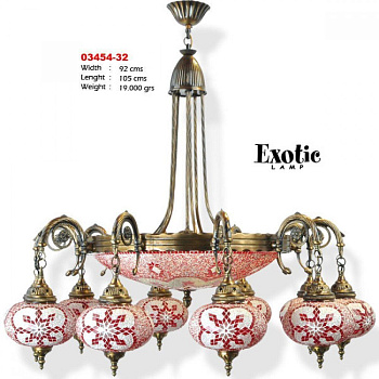 Восточная люстра Exotic Lamp Selection 03454-32