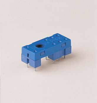 Finder Розетка для монтажа на плате для реле 40.51, 40.52, 40.61, 40.62; в комплекте металлическая клипса 095.51; версия: синий цвет