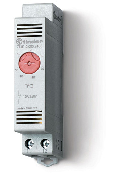 Finder Термостат модульный промышленный NC контакт, диапазон температур (-20 … +40) °C