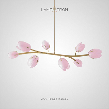 Реечный, рядный светильник LELLE L Цвет: Розовая пудра lelle-l-pink-8
