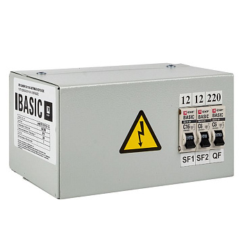 EKF Basic Ящик с понижающим трансформатором ЯТП 0,25кВА 220/12В (3 автомата)
