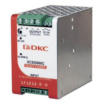 DKC Источник питания HEAVY POWER, трехфазный, 960Вт, 20А, 48В, с ORing диодом
